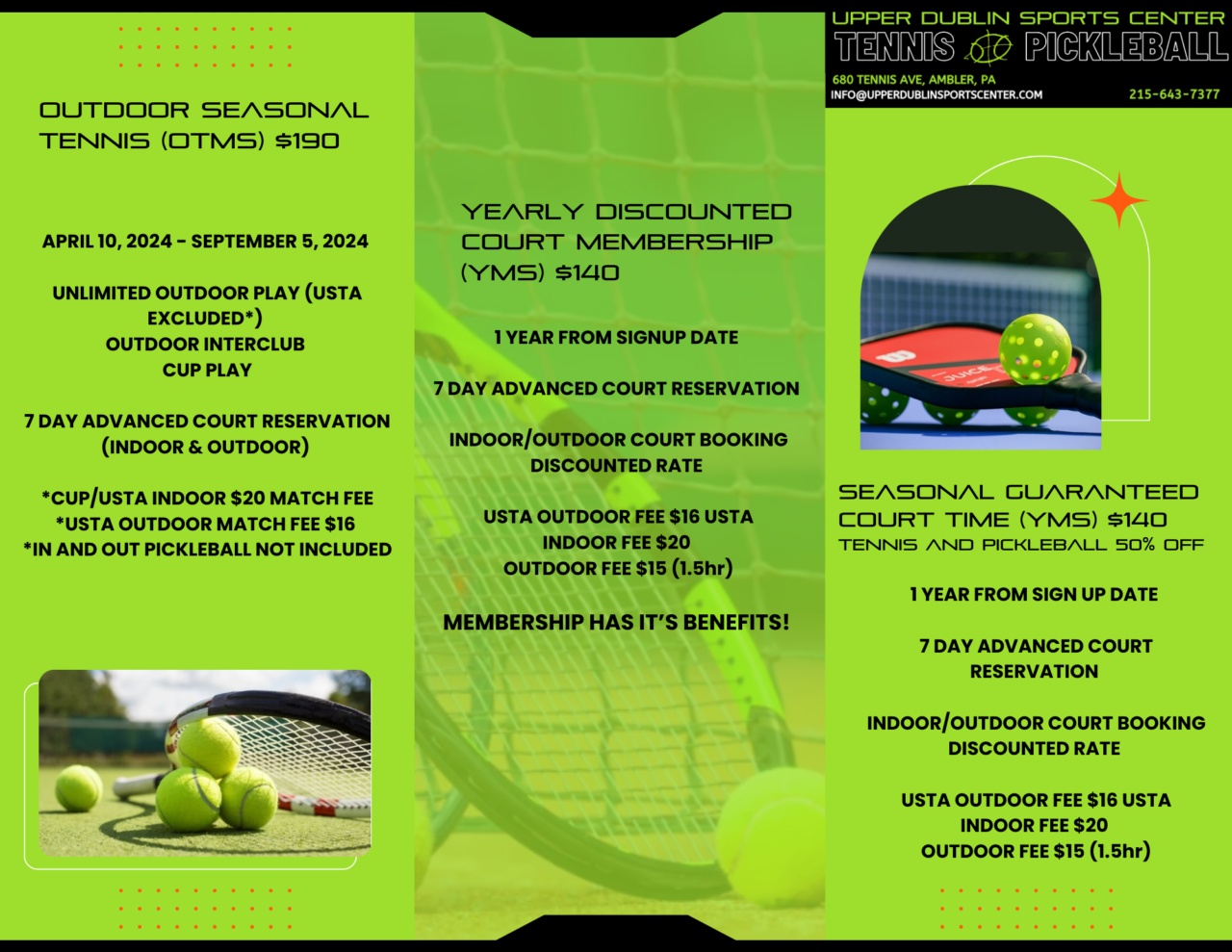 Membership Upper Dublin Sports Center